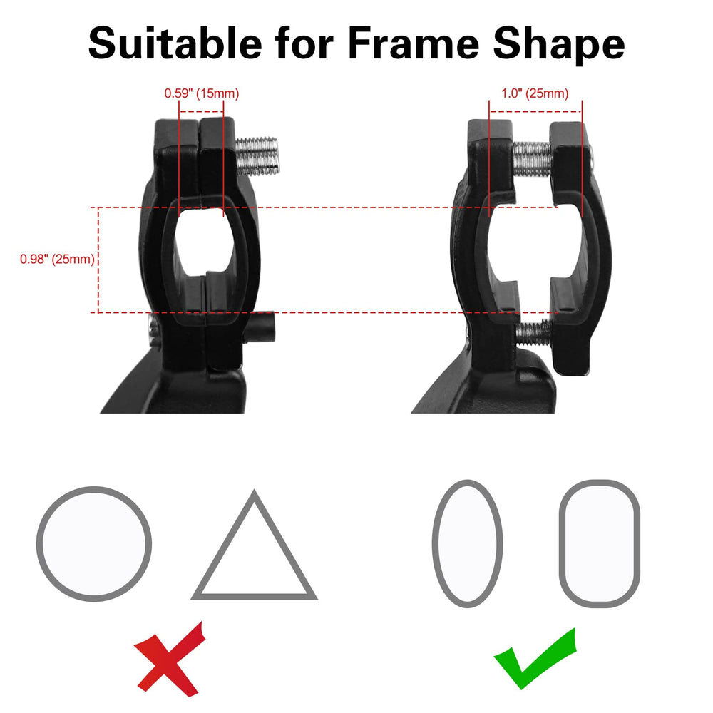 Cyfie bike kickstand height adjustment range for a precise fit.