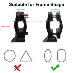 Cyfie bike kickstand height adjustment range for a precise fit.