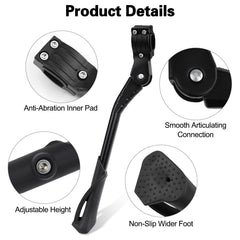 Cyfie bike kickstand wide anti-slip foot pad for better ground grip.