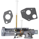Cyleto carburetor front view showing compact, durable body for Briggs and Stratton engines