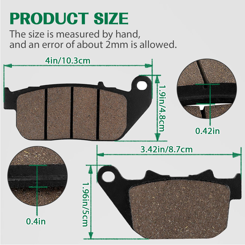 Cyleto front brake pads for Sportster 883 2004-2008 offer confident bite