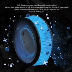 HD-0800 filter media detail highlighting filtration material and pleat geometry.