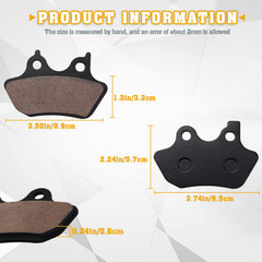 Cyleto rear brake pad for Harley Softail Heritage Classic ensures steady grip under heat