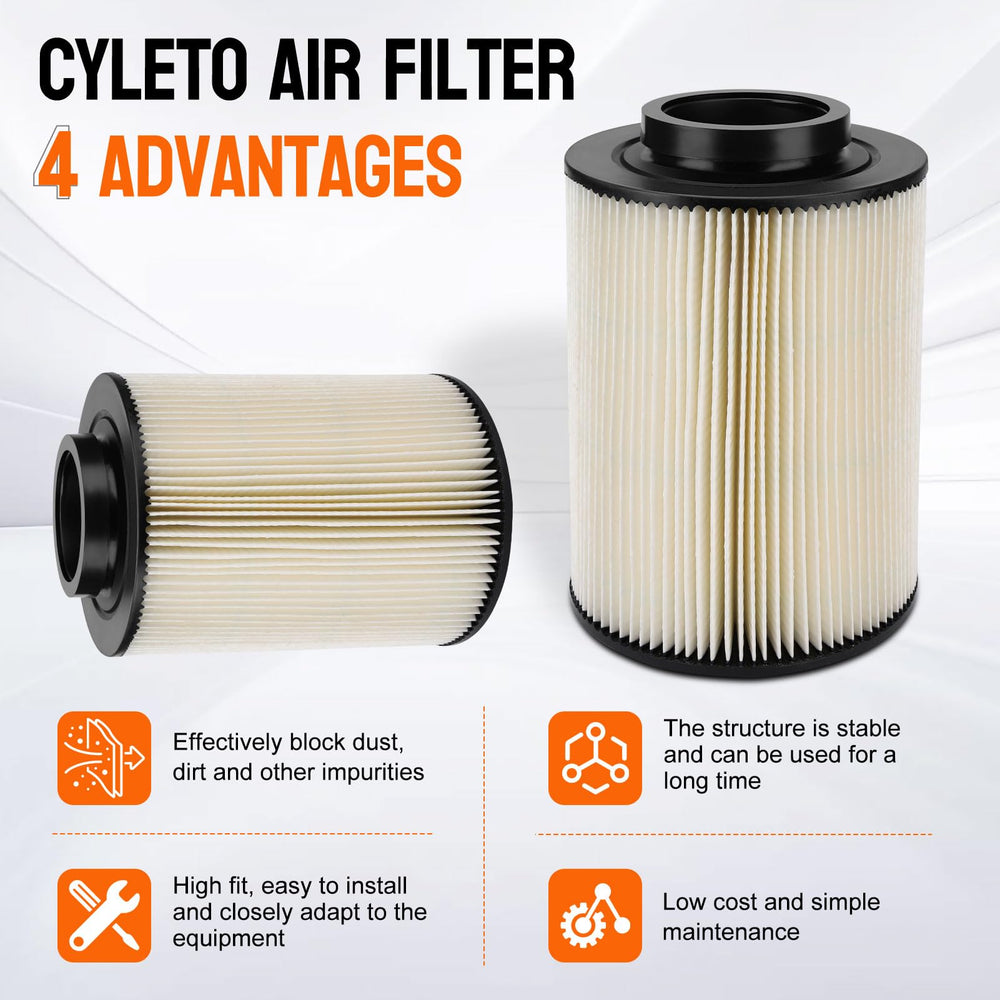 Cyleto RZR4 800 EFI air filter image showing direct replacement fit