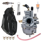 Cylinman carburetor with air filter box front view ensures Polaris compatibility