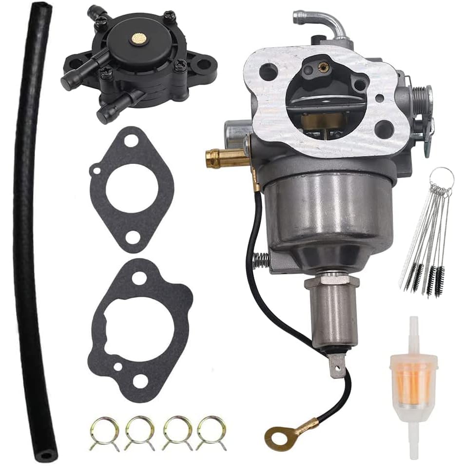 Cylinman carburetor kit with fuel pump for Kawasaki LX277 engines, smooth idle potential.