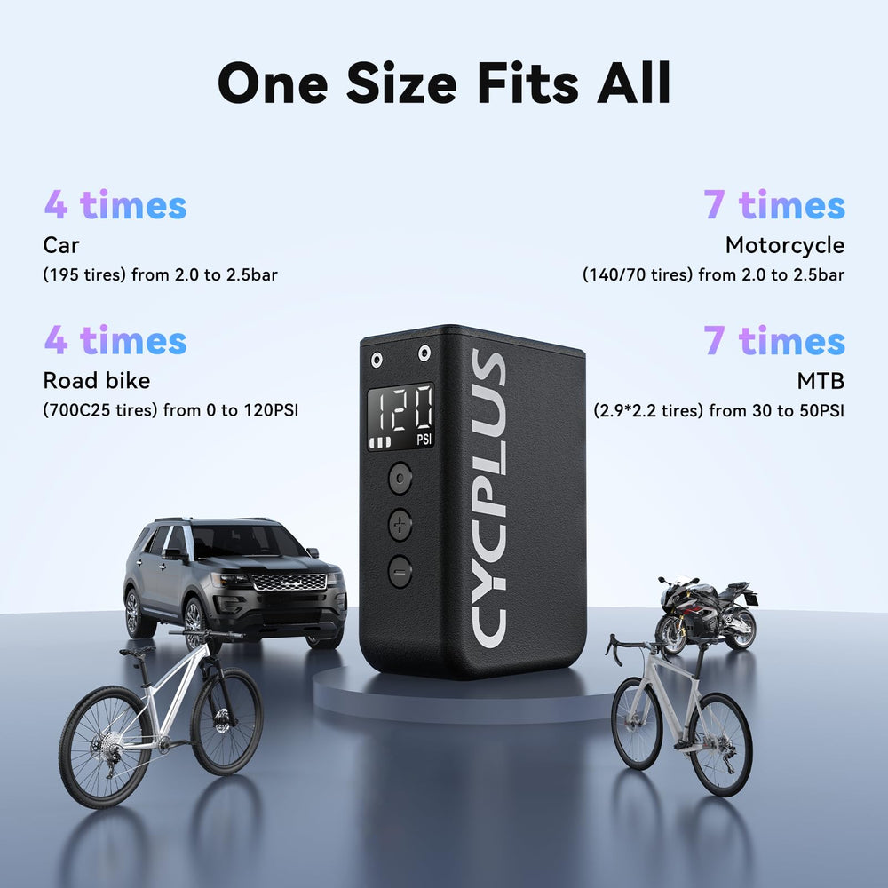 CYCPLUS AS2 Pro Max supports Schrader and Presta valves.