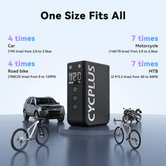 CYCPLUS AS2 Pro Max supports Schrader and Presta valves.
