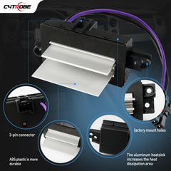 CYTROBE AC blower resistor installed in a vehicle for a simple fit.