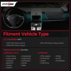 CYTROBE packaging shows included motor and resistor for easy replacement.