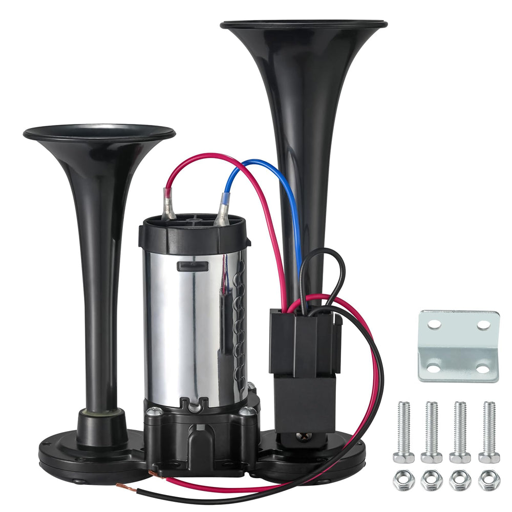 CZC AUTO 12V 120dB air horn with dual trumpets for louder road signaling