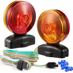 CZC AUTO 12V magnetic trailer lights two-sided securely attach for towing