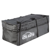 CZC AUTO expandable hitch carrier bag showing extended capacity for larger items