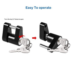 CZC AUTO lock with flat key ready for quick locking.