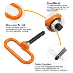 CZC AUTO welded hitch pin with smooth surface for easy insertion and durability.