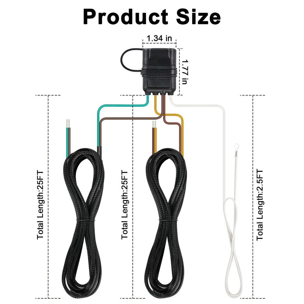 CZC AUTO nylon protective sleeve with PVC jacket guards against abrasion