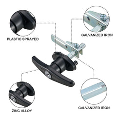 CZC AUTO T-handle installed on a truck cap demonstrates secure access