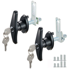 CZC AUTO T-Handle lock latch close-up highlighting rust-resistant finish