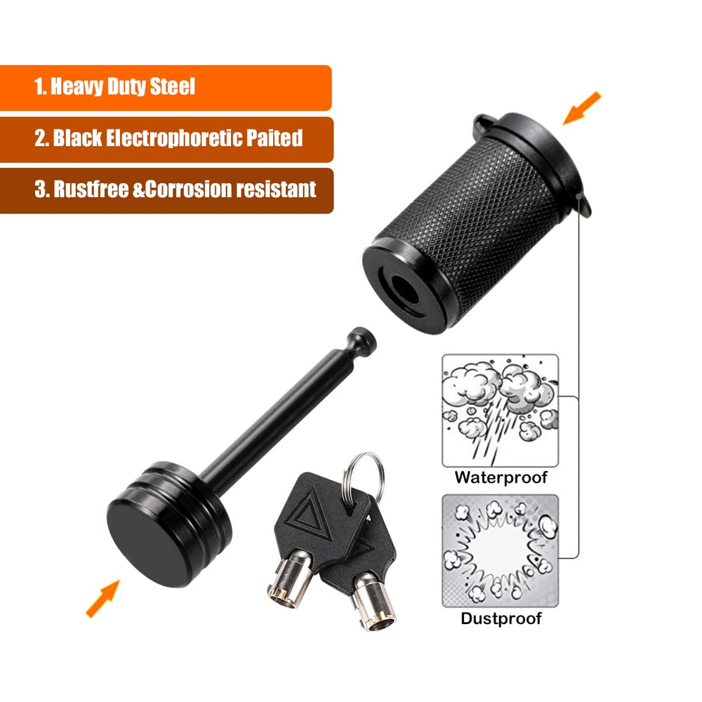 CZC AUTO watertight rubber cap protects the lock from weather.