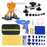 CZJCMECH car dent puller bridge puller repairing a medium dent on a vehicle