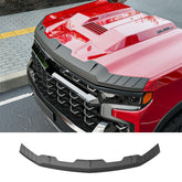 CZmenghe Silverado hood deflector front view protects the hood from debris.