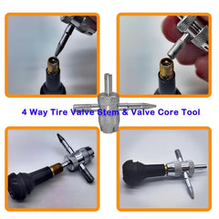 CZRWJXW 4-way valve core tool enables versatile core work.