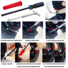 CZRWJXW valve caps and gloves set for clean, repeatable work.