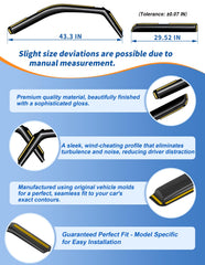 CZShiYue rain guards withstand heat and weather for long-lasting protection.