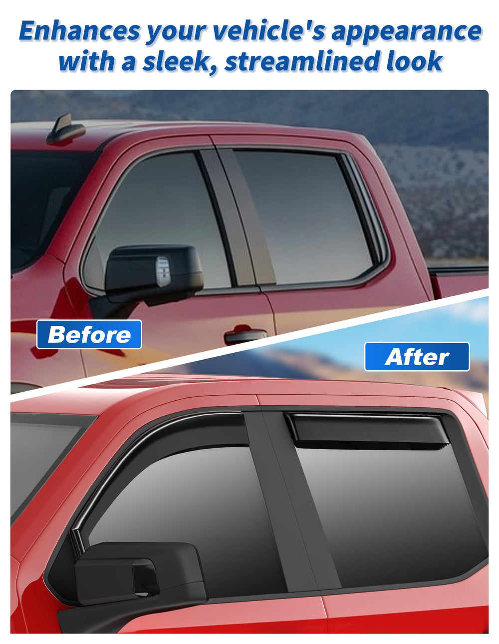 CZShiYue guards improve cabin airflow for a cooler interior