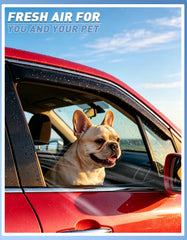 CZShiYue polycarbonate rain guard offers durable protection against heat and wind.