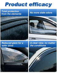 Sun glare reduction with CZShiYue window shades during daytime driving.