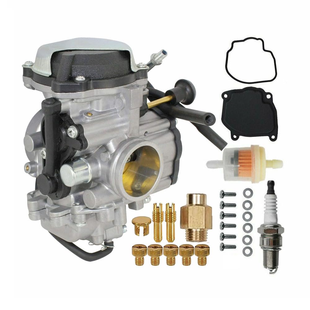 Czsmbt Yamaha Wolverine 350 carburetor front view showing fitment.