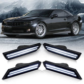 D-Lumina Camaro front smoked white sidemarker for improved nighttime visibility.