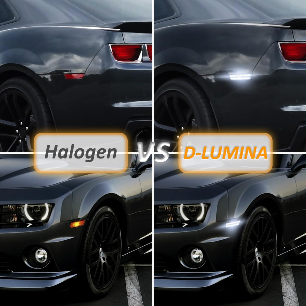 D-Lumina Camaro front 42SMD-54SMD sidemarker for high brightness.