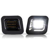 D-Lumina Dodge Ram smoke-lens license plate light on the right side for enhanced rear visibility.