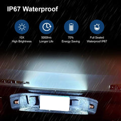 D-Lumina IP66 waterproof housing protects against rain and splash.