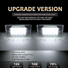 D-Lumina license plate light on Nissan 350Z right side improves nighttime plate clarity
