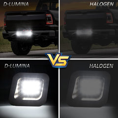 D-Lumina right and left pair license plate lights included for OEM-style fit.