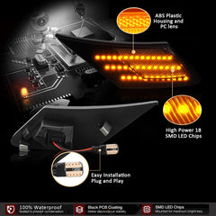 D-Lumina smoked amber left side marker complements the pair installation.