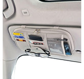 Da by car sun visor organizer with zipped compartment keeps valuables secure during drives.