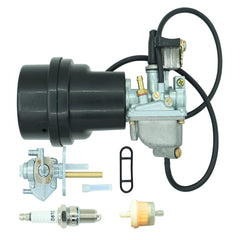 DABAZUALY carburetor with air box assembly for Suzuki ATV enhances throttle response