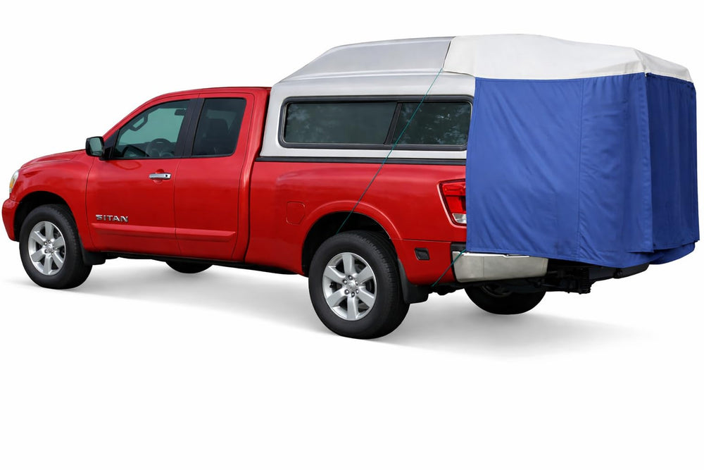 DAC DA2 front view over a cap-equipped truck showing quick setup