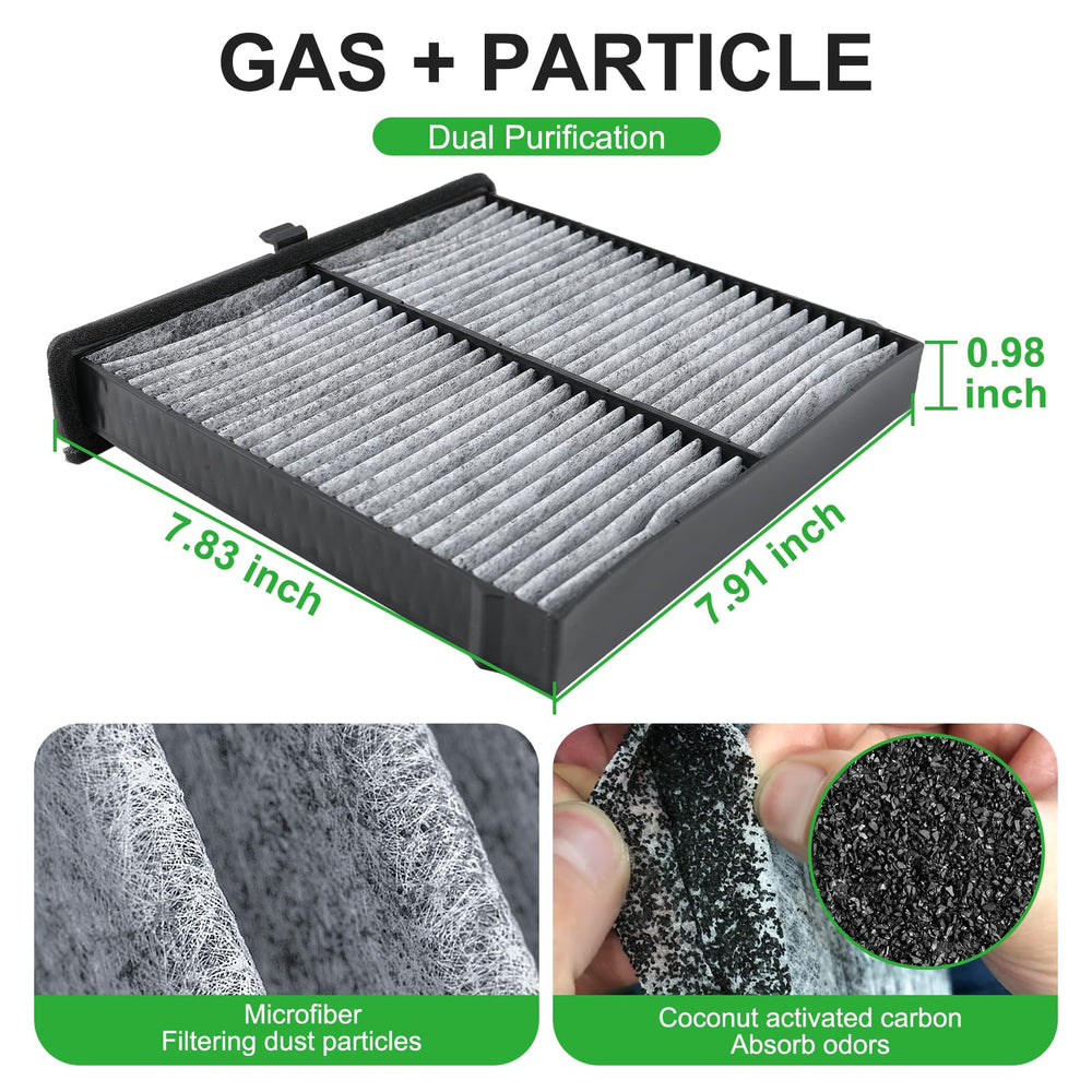 Dacall activated-carbon cabin filter for CX-30 enhances filtration and odor adsorption.