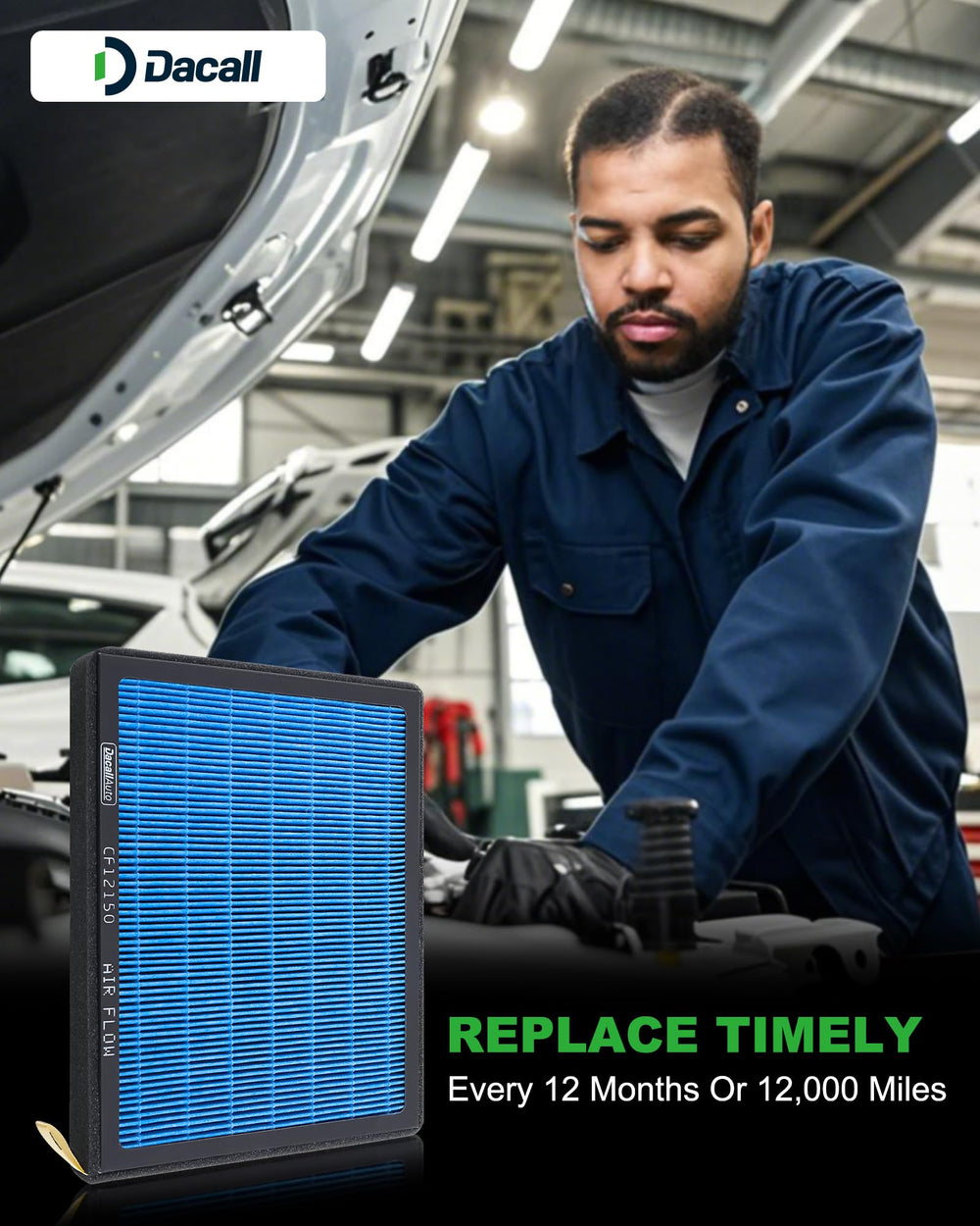 Dacall CF12150 may enhance HVAC efficiency after replacement