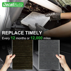 Dacall installation guide showing quick filter replacement