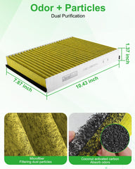 Dacall engine air filter close-up emphasizing precise fit and filtration.