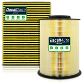 Dacall engine and cabin filter set for Ford Escape package showing compatibility and savings.
