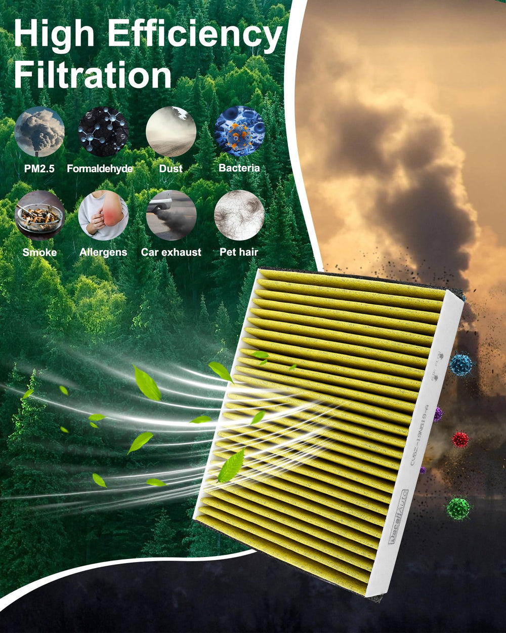 Dacall four-layer filtration close-up reveals carbon, HEPA shield, microfiber, and reinforced frame.