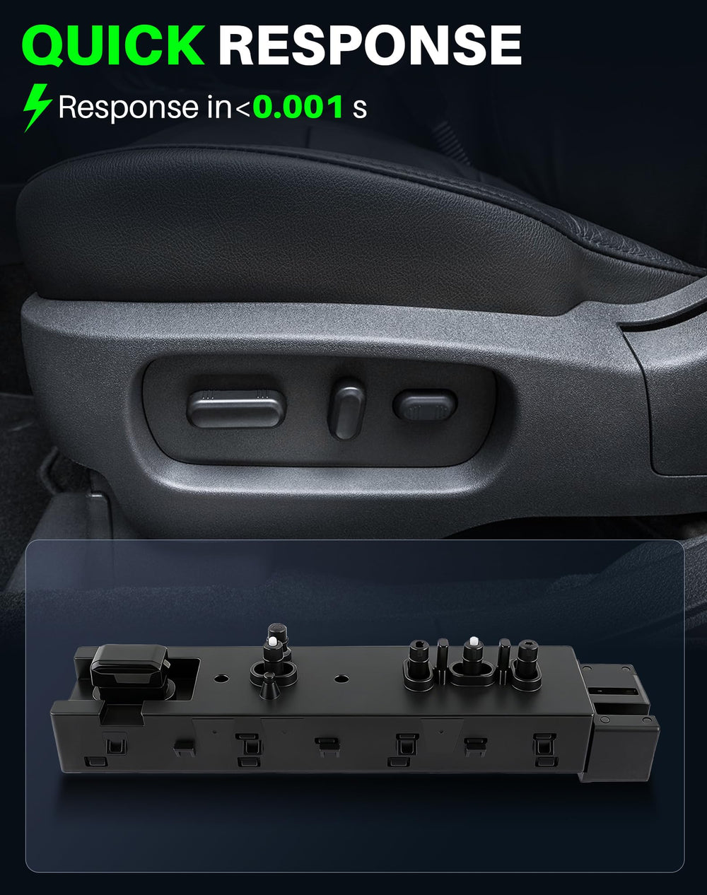 Dacall Lincoln MKX/MKZ driver-side switch with smooth recline control.