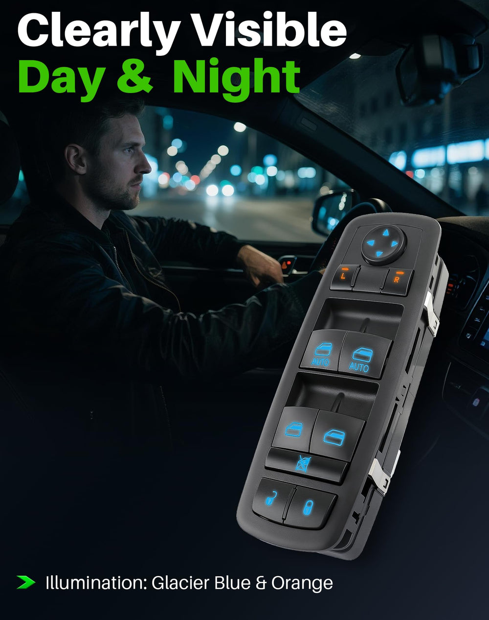 Dacall Master front door control panel displaying window and lock controls.